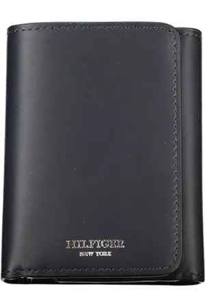 Tommy Hilfiger Akcesoria, Mężczyzna, Niebieski, ONE SIZE, Skóra, Niebieski Skórzany Portfel