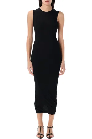 Jil Sander Sukienki, Kobieta, Czarny, S, Bawełna, Sukienka Mini Tank