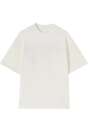 Jil Sander Koszulki, Mężczyzna, Biały, XS, Bawełna, T-shirt z nadrukiem logo