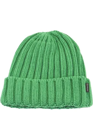 Woolrich Akcesoria, Mężczyzna, Zielony, M, Wełna, Czapka Knit Beanie
