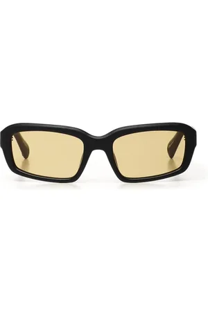 Jacquemus Akcesoria, unisex, Czarny, ONE SIZE, Okulary przeciwsłoneczne z ochroną UV i żółtymi szkłami