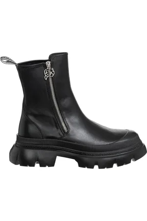 Karl Lagerfeld Buty, Kobieta, Czarny, 36 EU, Skóra, Ikonik Trekka Max Botki do kostki