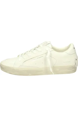 Crime london Buty, Mężczyzna, Biały, 41 EU, Skóra, Niskie Skórzane Sneakersy