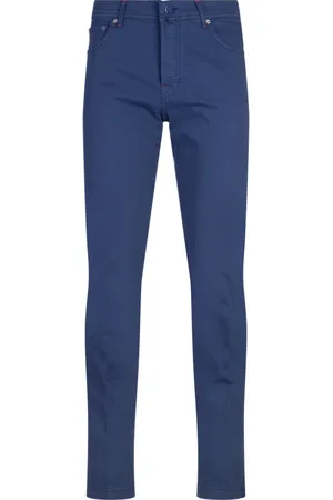 Kiton Jeansy, Mężczyzna, Niebieski, W32, Bawełna, Jeansyy Slim-Fit