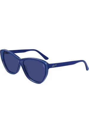 Karl Lagerfeld Akcesoria, Kobieta, Niebieski, ONE SIZE, Okulary przeciwsłoneczne z octanu