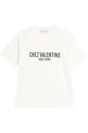 VALENTINO GARAVANI Koszulki, Mężczyzna, Biały, S, Bawełna, Bawełniany T-shirt z okrągłym dekoltem