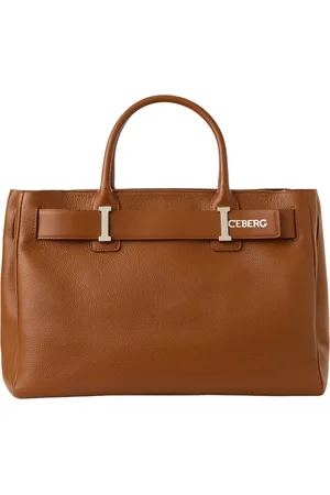 Iceberg Torebki, Kobieta, brązowy, ONE SIZE, Skóra, Willer Leather Maxi Shopper Bag