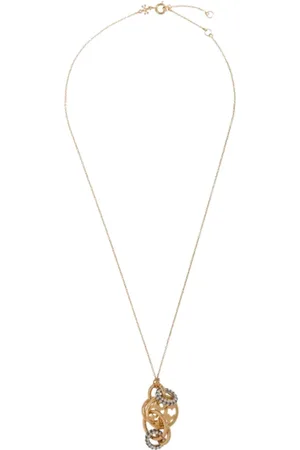 Tory Burch Akcesoria, Kobieta, Żółty, ONE SIZE, Szykowny Naszyjnik
