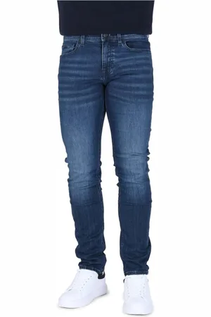 HUGO BOSS Jeansy, Mężczyzna, Niebieski, W36 L34, Bawełna, Jeansyy Slim-fit
