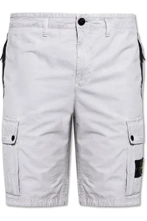 Stone Island Szorty, Mężczyzna, Szary, W30, Logo Shorts