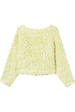 Twin-Set Koszulki, Kobieta, Zielony, S, Bawełna, Kręcone Kimono T-shirty i Pola