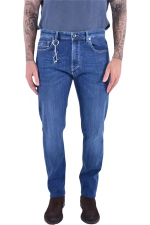 Paul & Shark Jeansy, Mężczyzna, Niebieski, 2XL, Bawełna, Dopasowane jeansy rurki ze stretchem