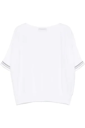 D.EXTERIOR Koszulki, Kobieta, Biały, S, Bawełna, Bianco T-shirt Casual Fit Bawełna