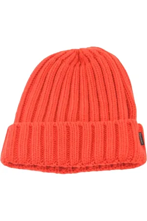 Woolrich Akcesoria, Mężczyzna, Czerwony, M, Wełna, Czapka Beanie z Dzianiny