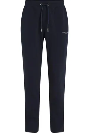 Tommy Hilfiger Spodnie, Mężczyzna, Niebieski, XL, Bawełna, Spodnie dresowe w paski