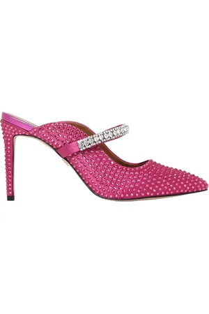 Kurt Geiger Buty, Kobieta, Różowy, 40 EU, Kryształowe wsuwane sandały Fuchsia