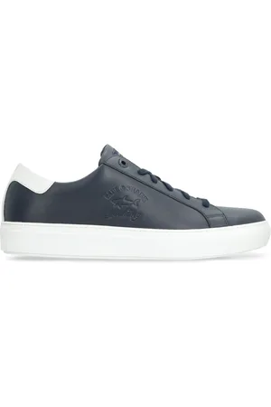 Paul & Shark Buty, Mężczyzna, Niebieski, 40 EU, Skóra, Skórzane sneakersy low-top