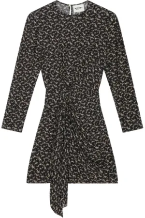 Isabel Marant Sukienki, Kobieta, Wielobarwność, S, Wzorzysta sukienka mini z eleganckimi detalami