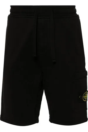 Stone Island Szorty, Mężczyzna, Czarny, S, Bawełna, Szorty Casualowe