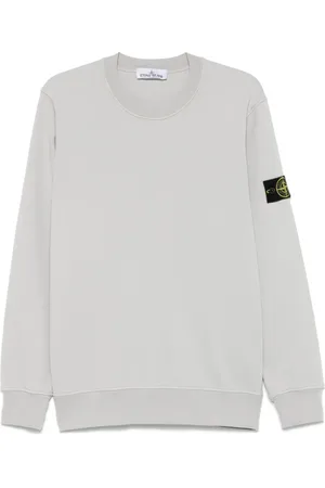 Stone Island Bluzy, Mężczyzna, Szary, S, Bawełna, Kolekcja Szarych Swetrów