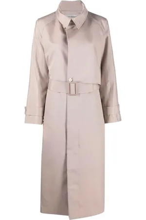 Issey Miyake Płaszcze, Kobieta, Beżowy, L, Poliester, Płaszcz Crisp Coat