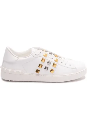 VALENTINO GARAVANI Buty, Mężczyzna, Biały, 43 1/2 EU, Skóra, Białe Sneakersy