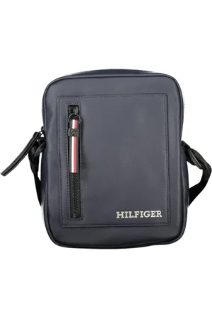 Tommy Hilfiger Torebki, Mężczyzna, Niebieski, ONE SIZE, Len, Torba na ramię z polietylenu