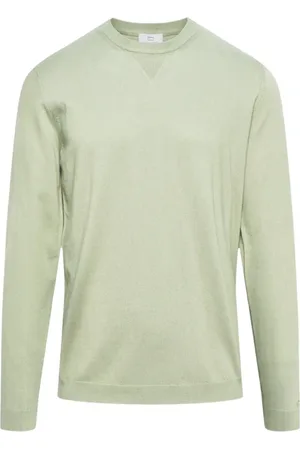 Woolrich Swetry, Mężczyzna, Zielony, M, Logo Crewneck