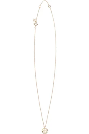 Tory Burch Akcesoria, Kobieta, Żółty, ONE SIZE, Naszyjnik z zawieszką