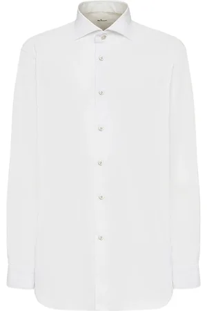 Kiton Koszule, Mężczyzna, Biały, 5XL, Bawełna, Biała koszula bawełniana