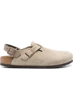 Birkenstock Buty, Mężczyzna, Beżowy, 41 EU, Zamsz, Tokio Skórzane Sandały zamszowe