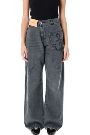 J.W.Anderson Jeansy, Kobieta, Szary, W26, Bawełna, Twisted Workwear Jeansy