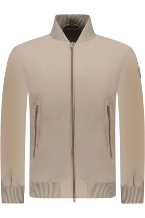 Woolrich Kurtki, Mężczyzna, Beżowy, M, Kurtka Bomberka Rope Stretch