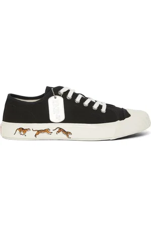 Kenzo Buty, Kobieta, Czarny, 39 EU, Skóra, Stylowe Sneakersy