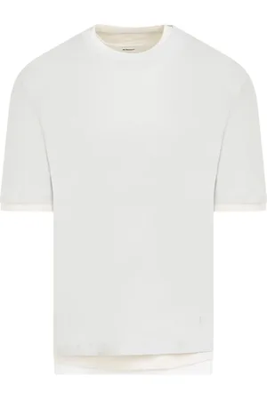 Jil Sander Koszulki, Mężczyzna, Biały, M, Bawełna, Klasyczna Koszulka Bawełniana Kit T-Shirt