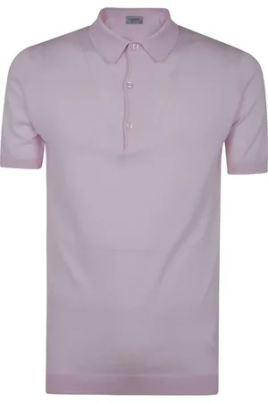 JOHN SMEDLEY Koszulki, Mężczyzna, Różowy, XL, Koszula z krótkim rękawem dla mężczyzn