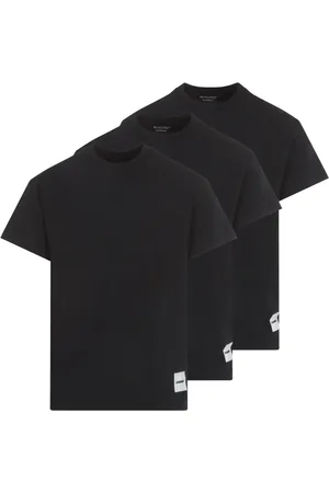 Jil Sander Koszulki, Mężczyzna, Czarny, M, Bawełna, Zestaw Czarnych Bawełnianych T-Shirtów