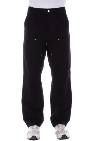 Carhartt Spodnie, Mężczyzna, Czarny, W28, Bawełna, Logo Jeansy Zamek Guziki Kieszenie Bawełna