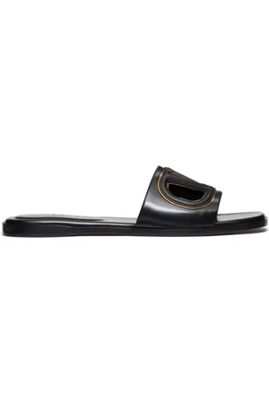 VALENTINO GARAVANI Buty, Kobieta, Czarny, 36 EU, Skóra, Klapki VLogo Signature