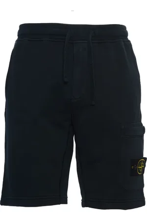 Stone Island Szorty, Mężczyzna, Niebieski, S, Bawełna, Bermuda Fleece Sweatshirt