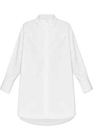 Jil Sander Sukienki, Kobieta, Biały, S, Bawełna, Sukienka koszulowa