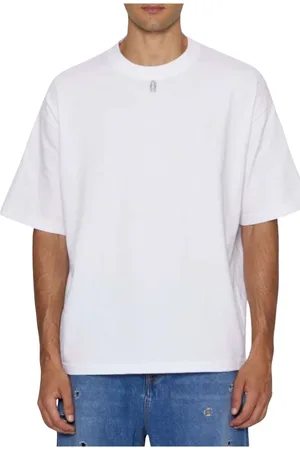John Richmond Koszulki, Mężczyzna, Biały, M, Bawełna, Rostok T-Shirt