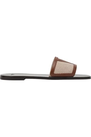 VALENTINO GARAVANI Buty, Kobieta, Beżowy, 40 EU, Bawełna, Klapki Viva Superstar Slide