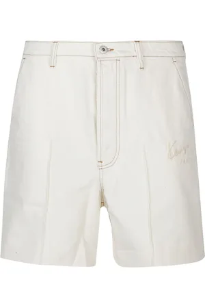 Kenzo Szorty, Mężczyzna, Biały, W30, Denim, Denimowe Szorty Bermuda