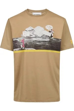 Iceberg Koszulki, Mężczyzna, brązowy, 3XL, Bawełna, Bawełniany T-shirt Regular Fit