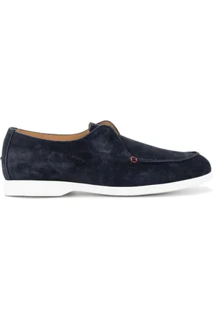 Kiton Buty, Mężczyzna, Niebieski, 45 EU, Skóra, Wygodne skórzane mokasyny