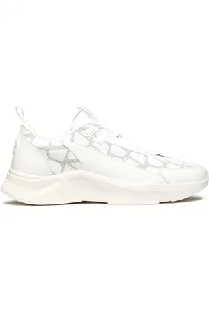 VALENTINO GARAVANI Buty, Mężczyzna, Biały, 42 1/2 EU, Skóra, Sneakersy sznurowane