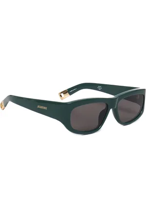 Jacquemus Akcesoria, unisex, Zielony, ONE SIZE, Okrągłe okulary przeciwsłoneczne