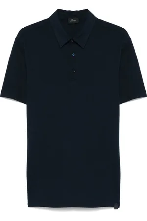BRIONI Koszulki, Mężczyzna, Niebieski, L, Niebieskie T-shirty i Pola