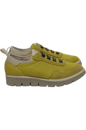 Panchic Buty, Kobieta, Żółty, 37 EU, Skóra, Wsuwane sneakersy z siateczki
